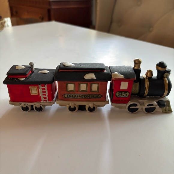 Dept 56 Brighton Dickens Christmas Village Train Set Vintage 1985 Rare Find - Picture 1 of 16